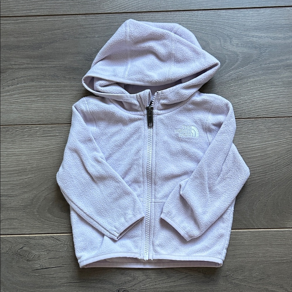 The North Face Kids' Light Purple Fleece Hoodie 6 Month